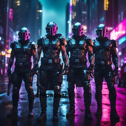The Star Wars Stormtrooper Squad in Black and Silver Armor